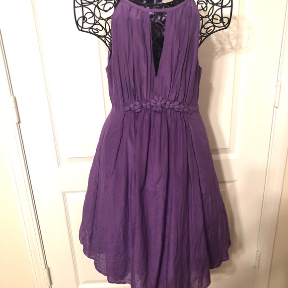 AKIRA Dresses & Skirts - AKIRA "Black Label" Silky Purple Dress M